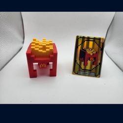 McDonald's x A Minecraft Movie Fry Helmet & Used Code Card