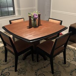 Dining room table and chairs