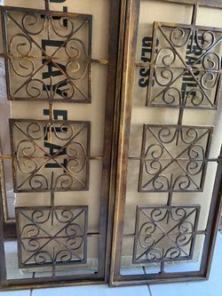 Home interiors set of two panels