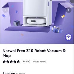 Narwal Freo Z10 Robot Vacuum & Mop