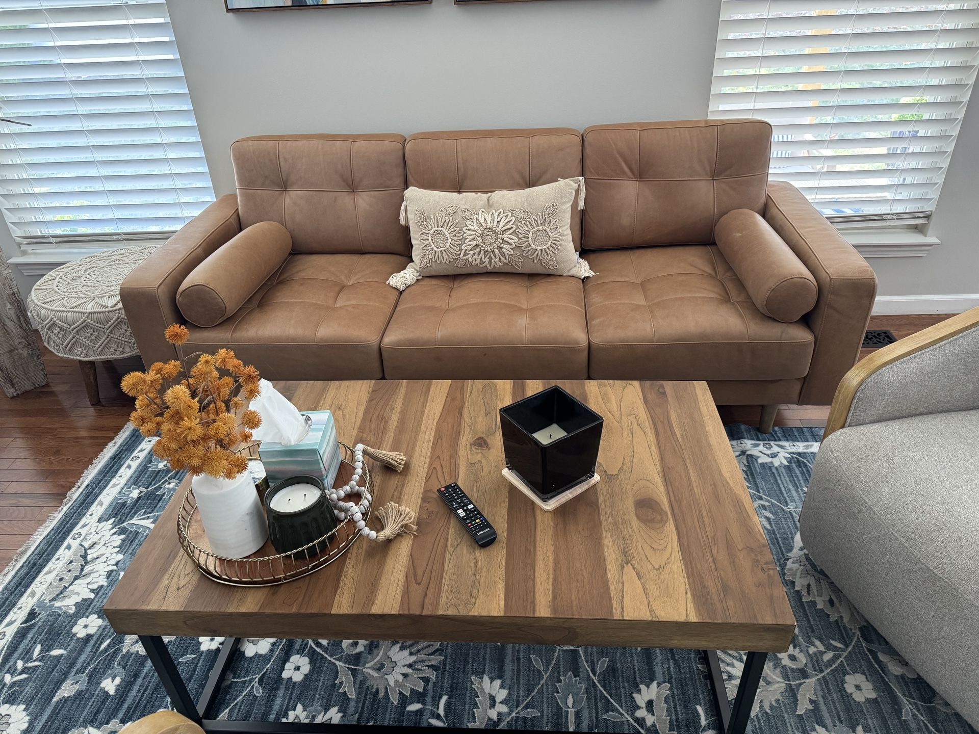 Sofa, Coffee Table And Cabinet