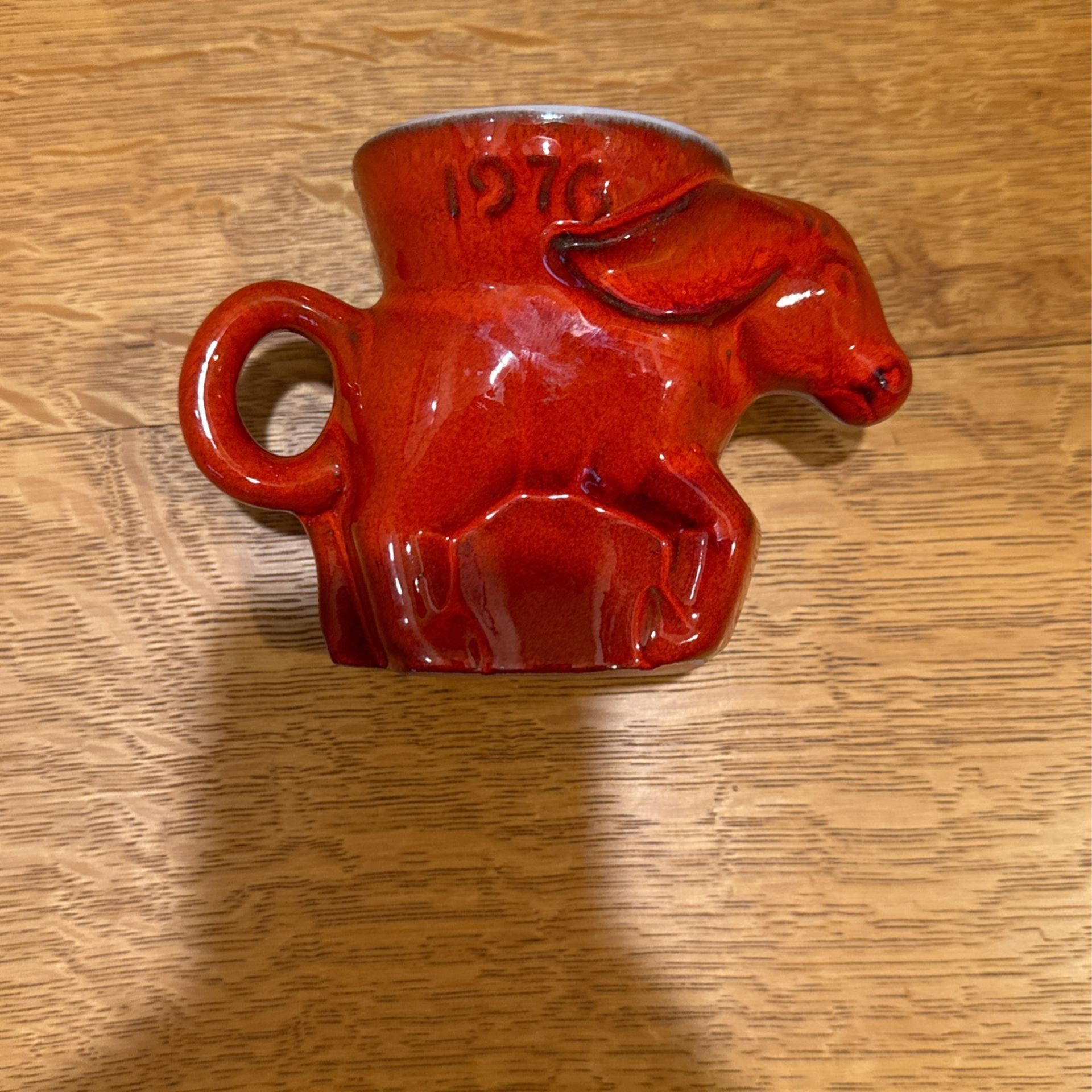 Frankoma Pottery Mug - Bicentennial 1976 Democrat