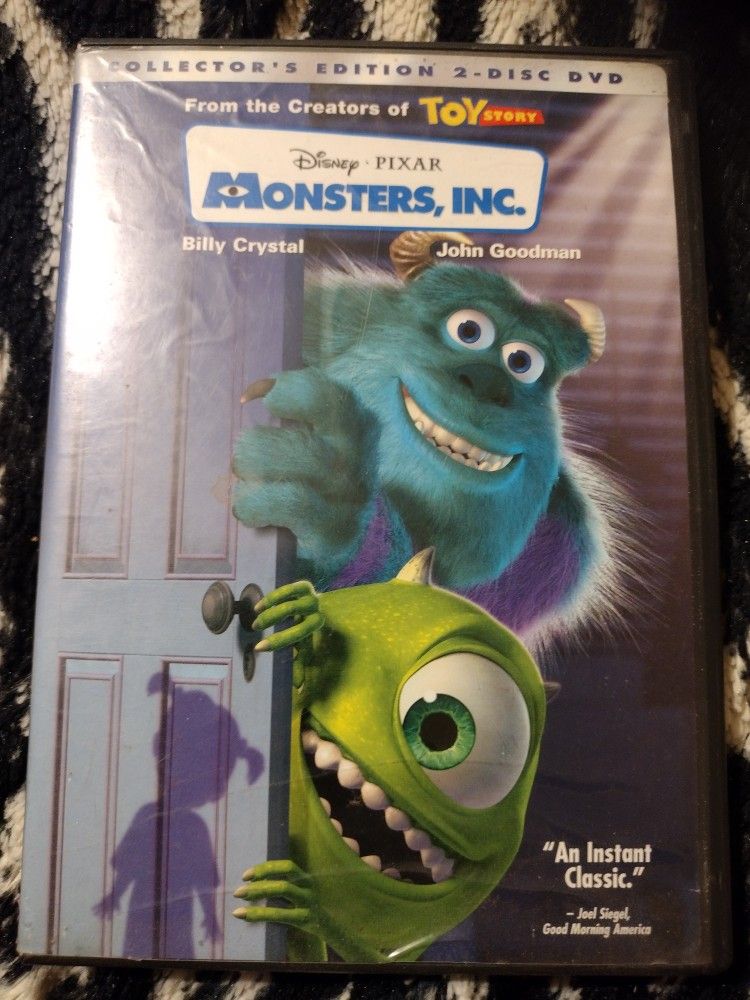 Monsters Inc. DVD
