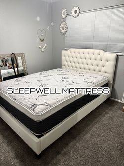 New Queen Bed Frame With Mattress 