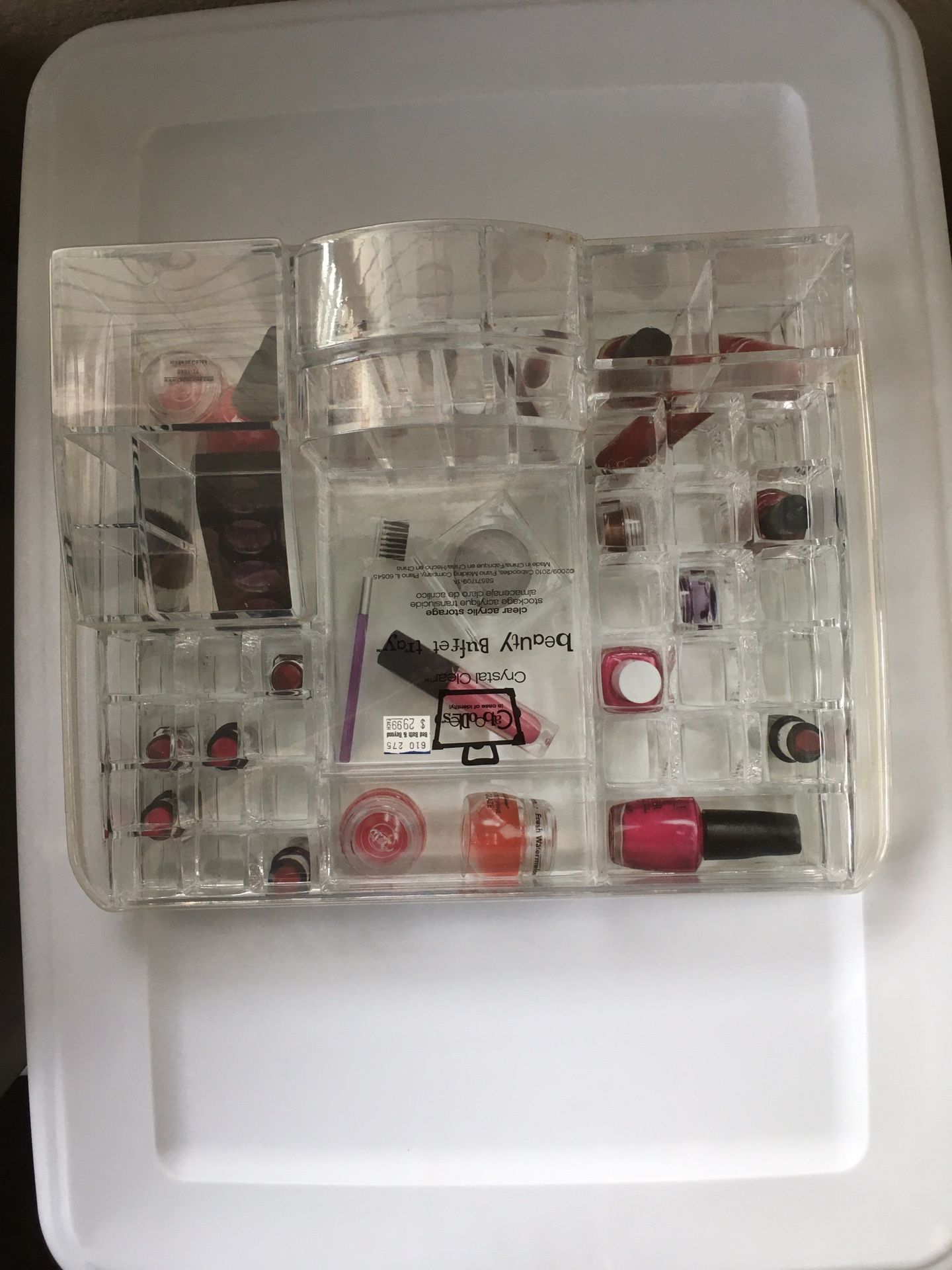 *NEW* Clear Acrylic Beauty Buffet Tray