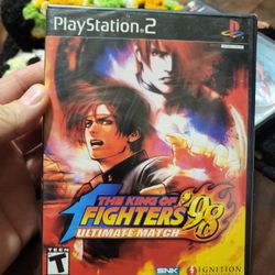 RARE. New Sealed Nice King of Fighters '98: Ultimate Match Sony PS2 game w/ bonus disc