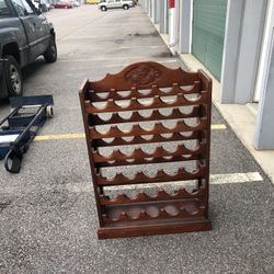 Wooden wine rack
