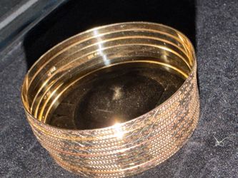 14k Tri Color Gold Dimond Cut