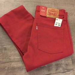  Levis 501 Jeans Red