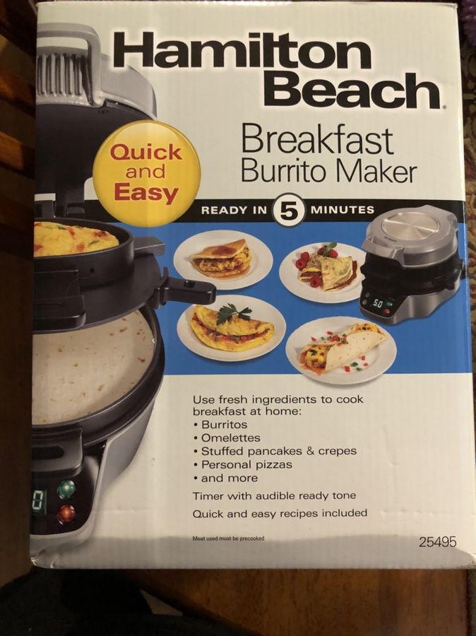 Hamilton Beach 25495 Breakfast Burrito Maker