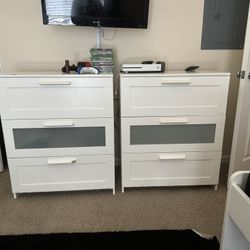 2 3-drawer IKEA Dressers