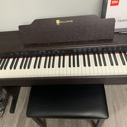 Williams Rhapsody III Digital Piano With Bluetooth Walnut