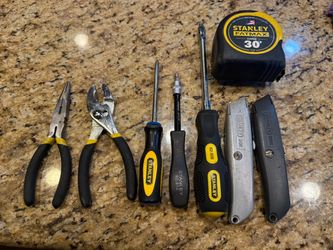 a collection of essential Stanley hand tools