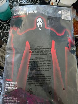 Adult Ghost Face Plus size $20