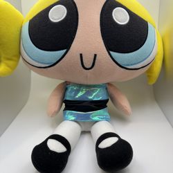 Y2K TrendMasters 9” Talking Bubbles Powerpuff Girls plush