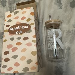 Glass With “R” On It