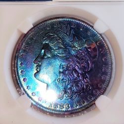 1883-O Morgan SILVER Dollar MS65