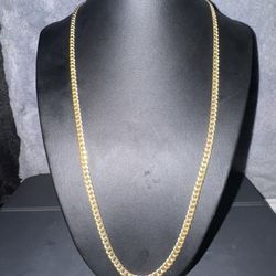 14kk Solid Cuban Link Gold Chain 