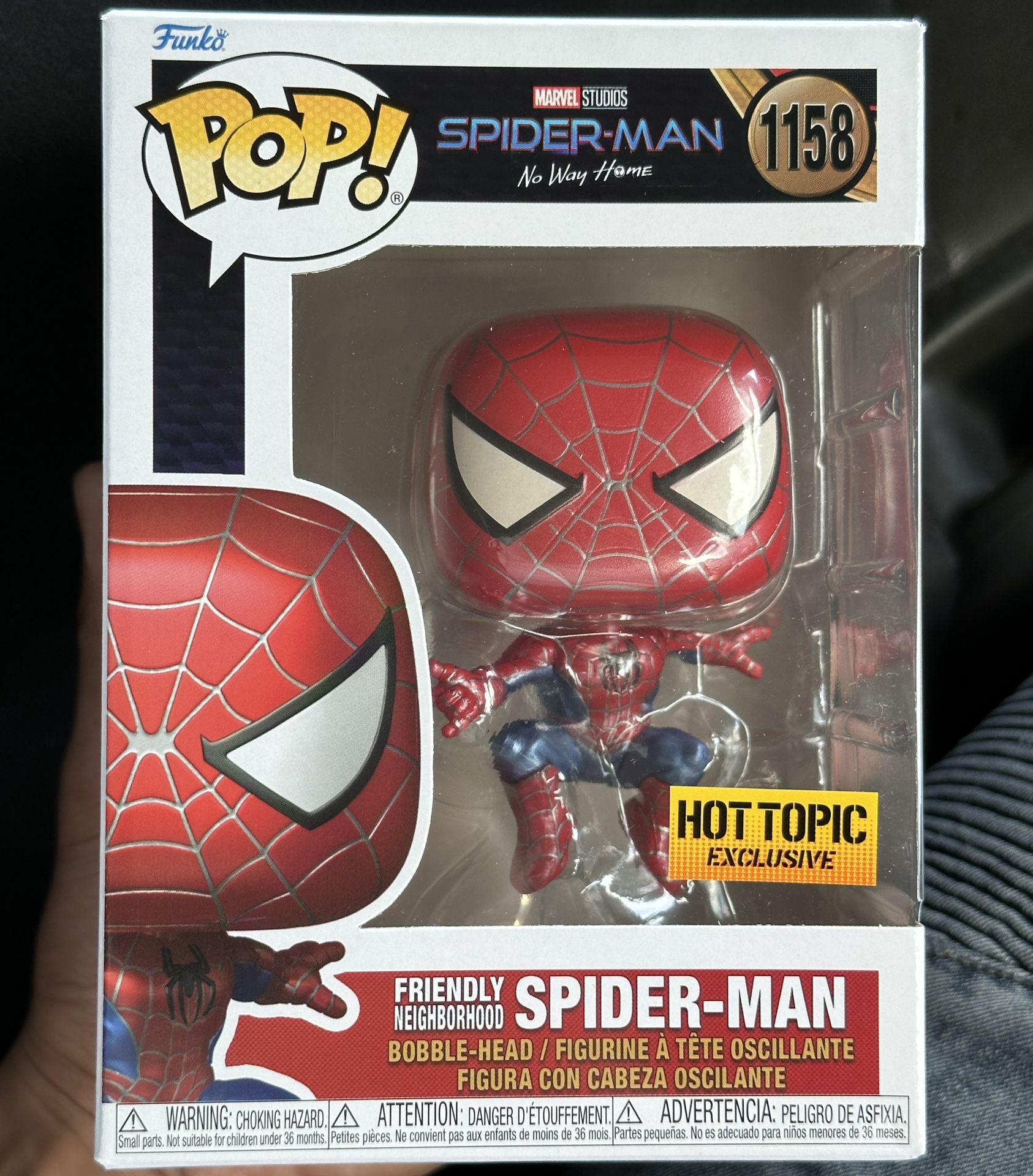 Funko Pop! Friendly Neighborhood Spider Man 1158 Hot Topic 