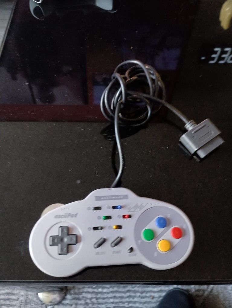 AsciiPad SNES Turbo Controller Model 4900 Super Nintendo Tested