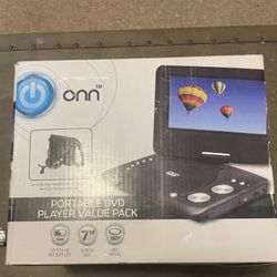 ONN Portable DVD Player Value Pack