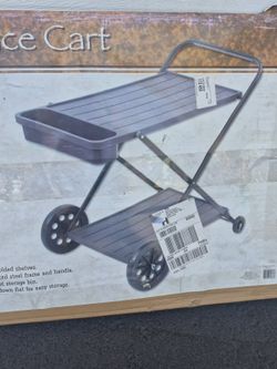 Folding service cart