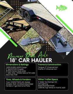 7x18 Car hauler