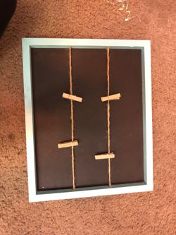 Chalkboard Photo hanger
