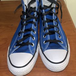 Size 11 Blue Converse Hi Tops