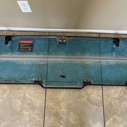 KEMIMOTO Foldable Rear Window, 2-IN-1 Vented Rear Windshield