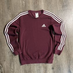 Vintage Adidas Crewneck Sweatshirt with White Stripes