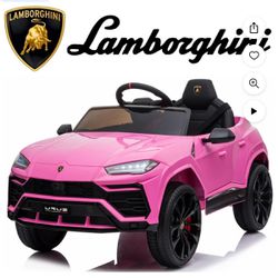 Pink Sit In Lamborghini For Kids