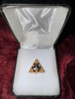 Vintage Phi Mu Alpha Sinfonia 10K Gold Fraternity Pin Pearls & Garnets 3g