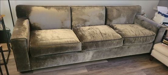 Solid mohair couch