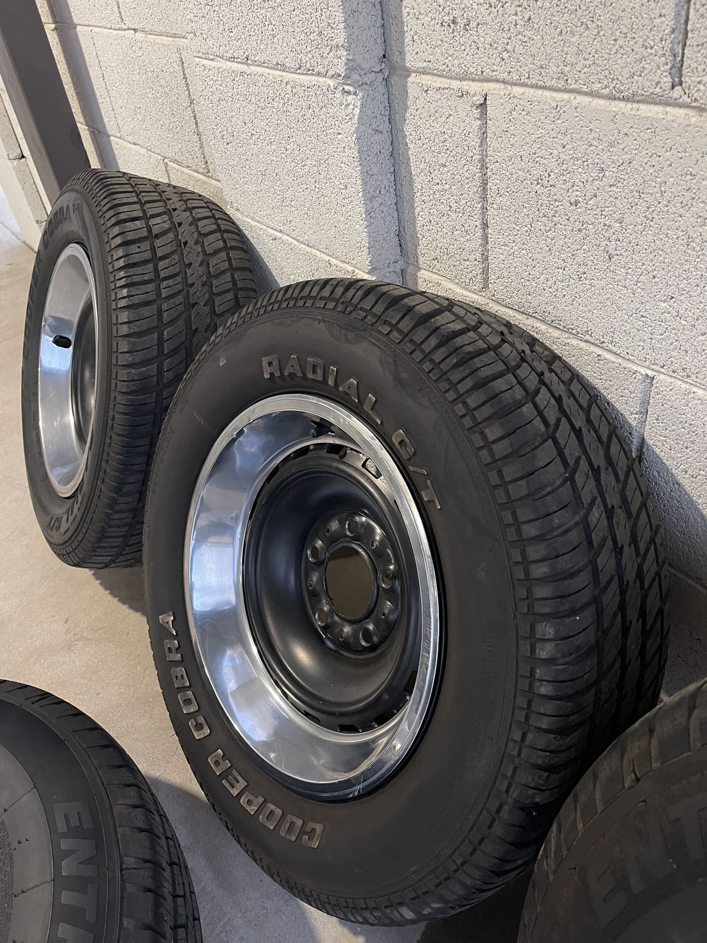 C10 OBS chevy Detroit Steel 15s Wheels/Rims And Tires 5 Lug 5x127 Chevy