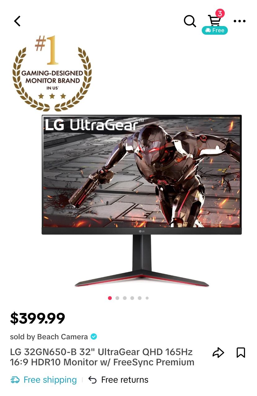 Gaming Monitor LG