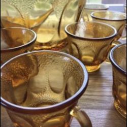 Vintage Punch Bowl With 10 Cups