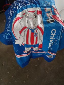 Chivas 1 Pillow Case And Bed Sheet/ 1 Funda y Cobija