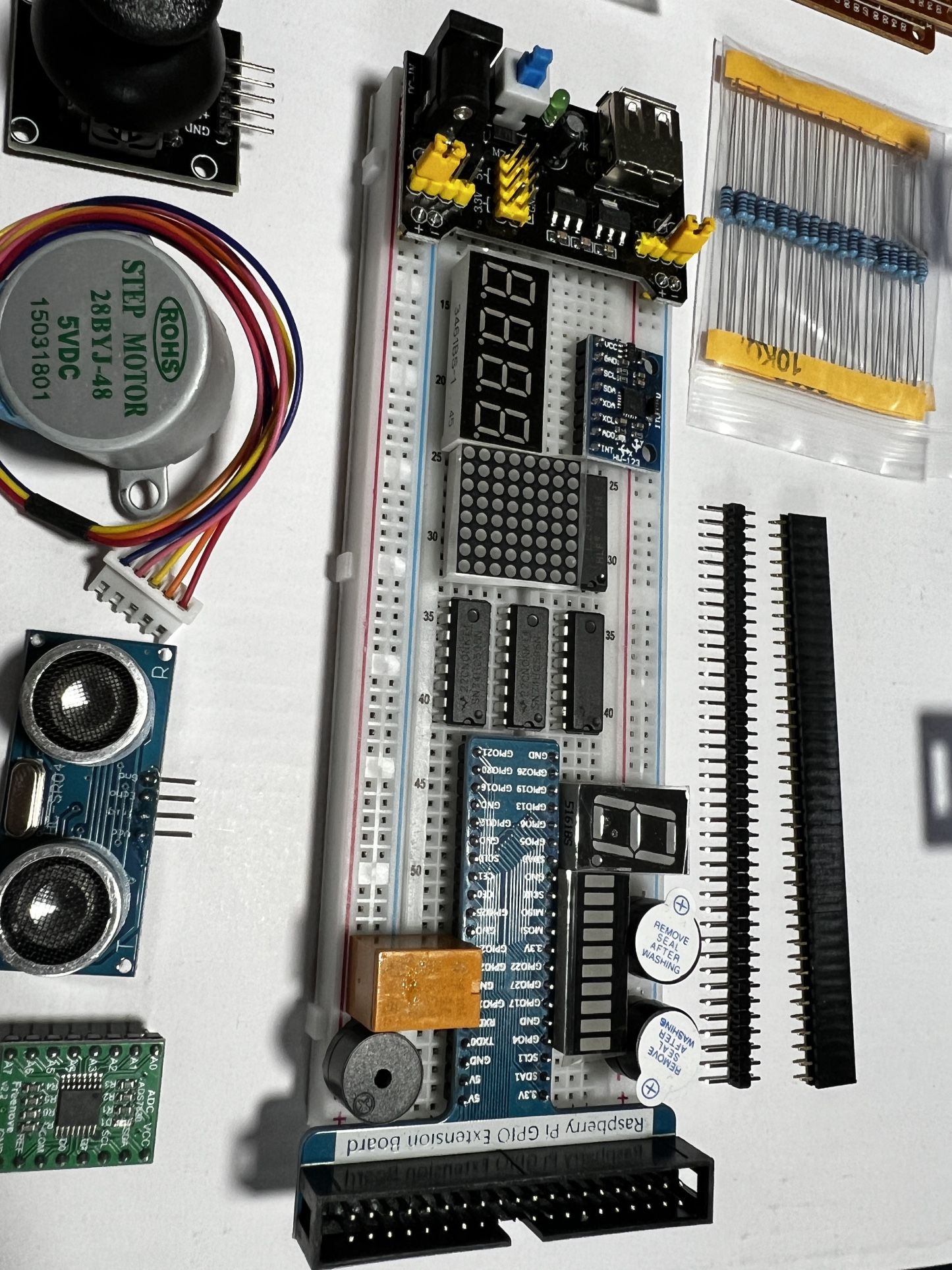 Starter Kit for Raspberry Pi 5, Online Tutorials, 128 Projects