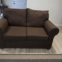 Brown Couch And 2 Loveseats
