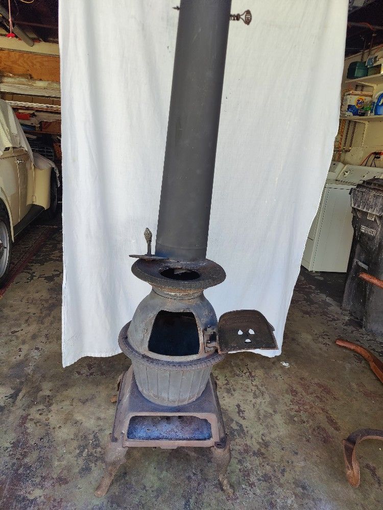 Antique Pot Belly Stove 