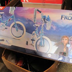 Girls / Kids HUFFY Disney Frozen 2 Anna & Elsa Blue Bike 16” Bicycle