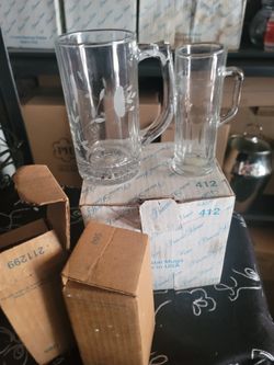 Princess House 2 Beer Mugs And 2 Shit Glasses