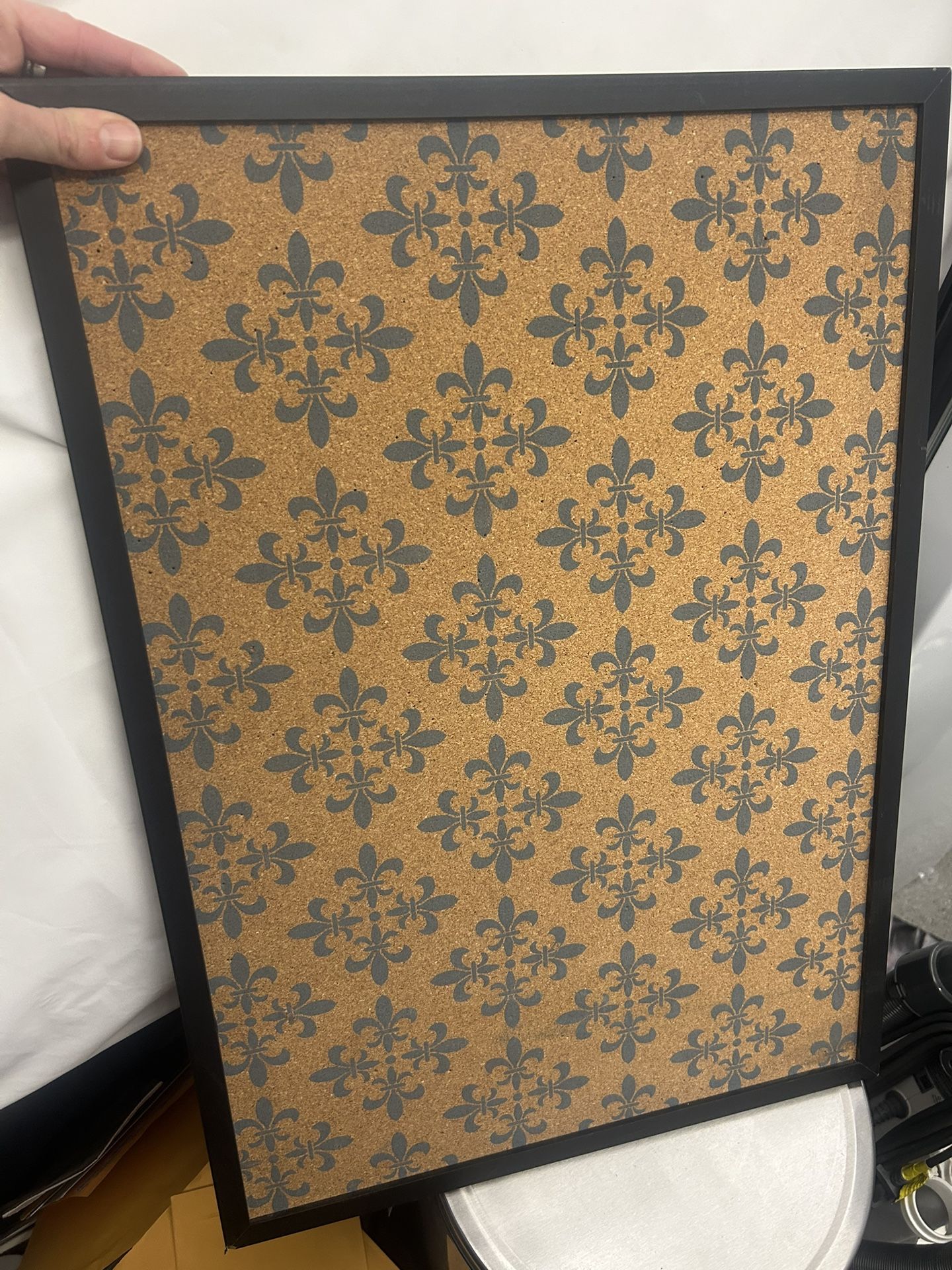 Bulletin Board And Box Of Tacks