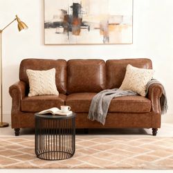 Amarius 80" Wide Rolled Arm Sofa Brand New $225 Cash At JE Merchandise Outlet 