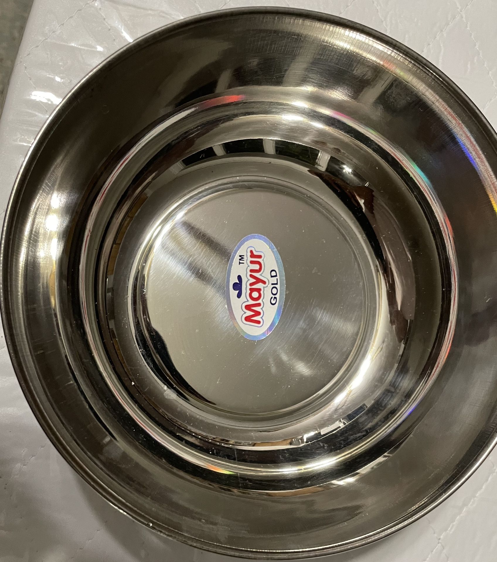 Stainless Bowl Set Of 6 —-18 Cms Width