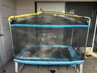 Small Trampoline W/ Net & Swing