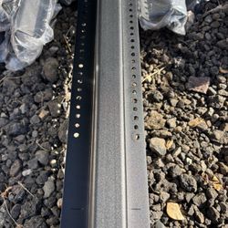 Black Metal Fence Post