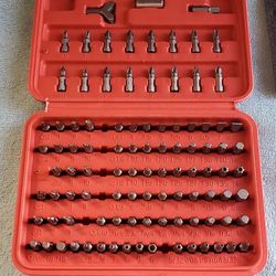 NEIKO 10048A Security Bit Set 100-Piece Cr-V Steel 1/4-inch Adapters Phillips