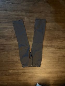 Gray Slim Fit Jeans with Gold Rivets
